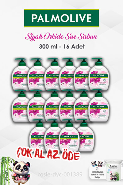 Palmolive 16 Al 14 Öde Naturals Siyah Orkide Lüks Yumuşaklık Sıvı Sabun 300 m...
