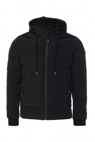 SİVAİST SİYAH ERKEK ÇOCUK SU VE RÜZGAR GEÇİRMEZ İÇİ KALIN KÜRKLÜ MONT & KABAN