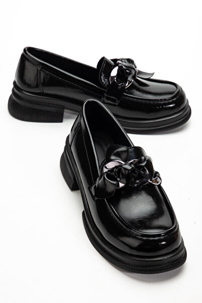 guijarro Women's Chain Buckle Thick Sole Loafer Moccasin Casual Shoes