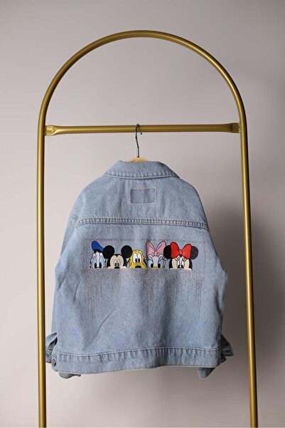 Booni Jooni سترة ديزني من الدنيم المرصع بالأحجار