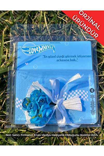 ENES MEDYA LOVEWHEELS KİŞİYE ÖZEL AYNALI MAVİ ÇİÇEK BUKETİ