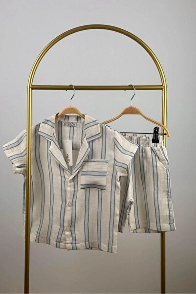 Booni Jooni Costum din in cu pantaloni scurți