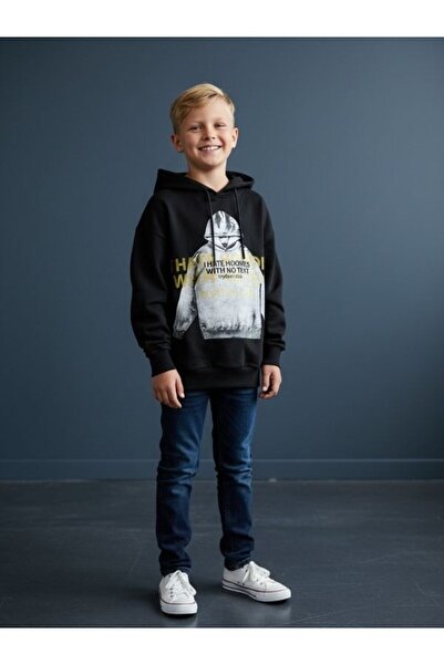 Zekids Hanorac cu glugă Note pentru băieți