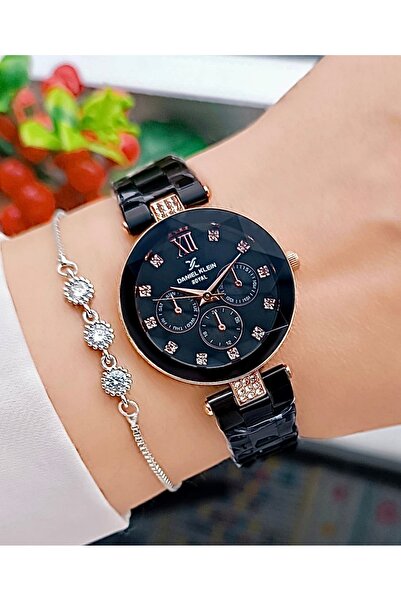 Daniel Klein Orjinal 2 Yıl Garantili Royal Rose Gold Renk Çelik Kordonlu Kadı...