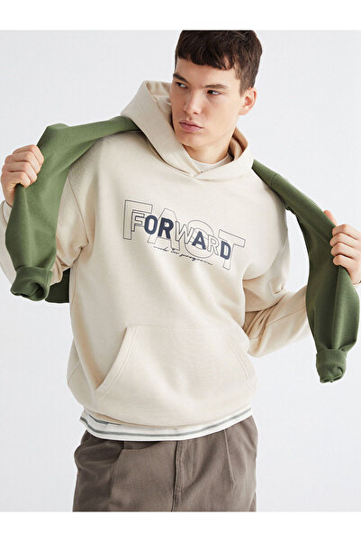 LC Waikiki Vizyon New Season Printed Men's Thick Hoodie