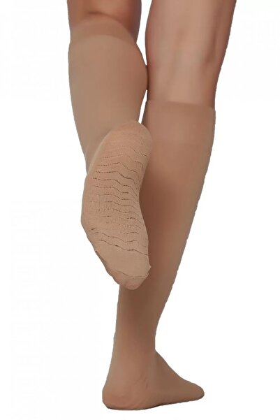 Bella Calze جوارب للتدليك تحت الركبة لون البشرة 2 قطعة