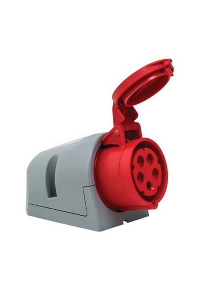 Mete Enerji 406607V 5X16A Ip44 Wall Socket Oblique Body Screw Connection 380-...