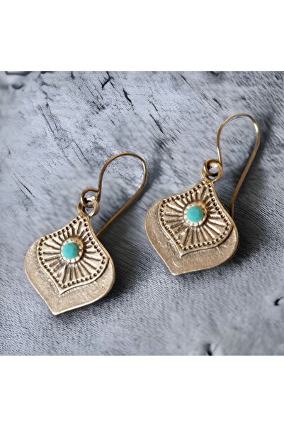 dela otantik Gümüş Kaplama Taşlı Otantik Etnik Kadın Küpe. El Yapımı Bohem Antik Hint Takı. Hediye. Earrings