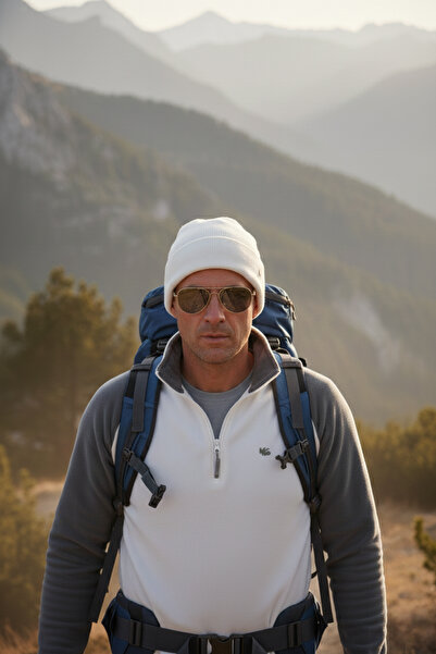 Buratti Slim Fit Half Zipper Cold-Proof Winter Fleece-Lined Fleece Men's Polar 5906055