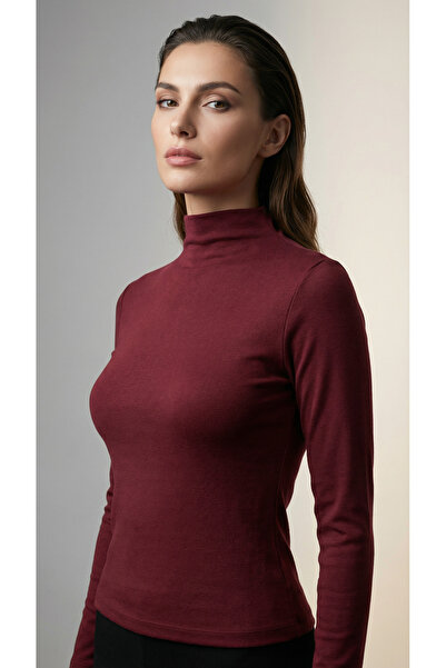 Şiir بلوزة نسائية من Lago ذات ملمس فائق النعومة ومجعدة من الداخل بنصف أكمام ط...