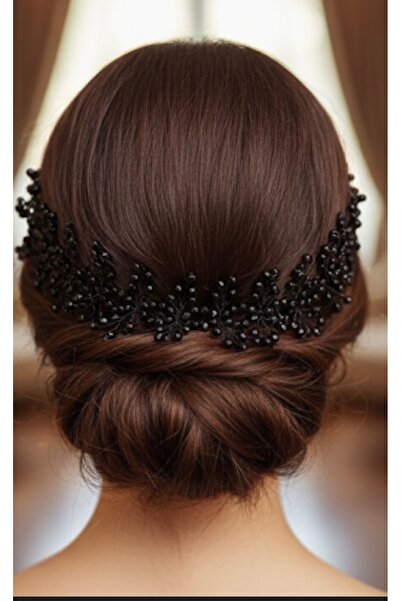 Store Gelin saç ve türban aksesuar özel gün tokası siyah