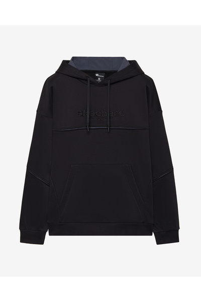 SKECHERS M Hoodie Sweatshirt Erkek Siyah Sweatshirt S2520227-3817