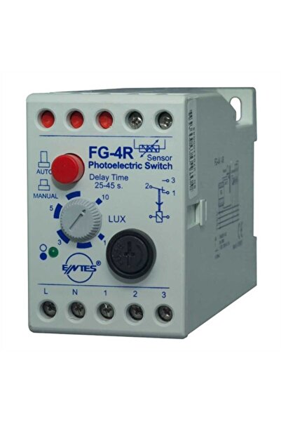 ENTES M0095 FG-4R Sigorta Korumalı Fotosel Röle 1-10 Lüx Ayarlı 190-255VAC