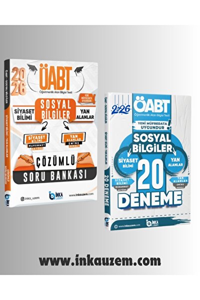 SOSYAL BİLGİLER ÖABT 2'Lİ SET (YAN ALANLAR/SİYASET BİLİMİ) SORU BANKASI + DENEME