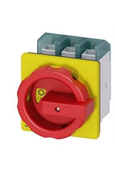 Siemens 3LD2704-0TK53 Acil Stop Şalterleri Önden Tespitli Tahrik Kolu Sarı Kı...