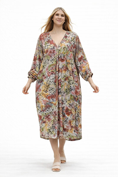 Hanımefendi Butik İtalyan Kadife Elbise - BORDO