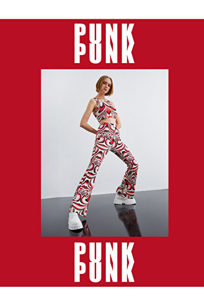 Koton Schlaghose mit hoher Taille