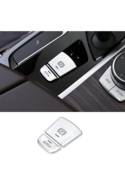 Choice Model B Car Engine Stop Start Central Handbrake P Auto H Button Decorative Cover Trim For BMW 5 Seri