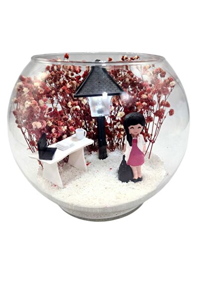 Genel Markalar Işıklı Teraryum Doktor, Sağlıkçı, Hemşire Akvaryum Cam Fanus E...