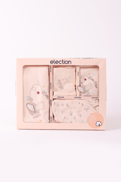 Election طقم خروج المستشفى مكون من 6 قطع من القطن الطبيعي