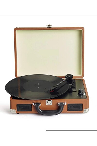 Fressi Dahili Hoparlörlü Pikap Müzik Kutusu Usb+Rca+Bluetooth