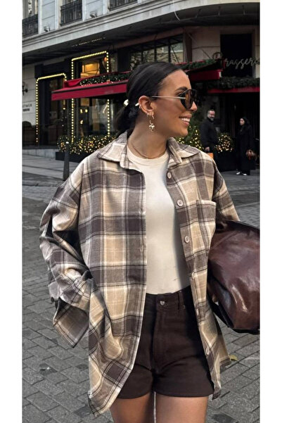 PINARKAYASTYLE Oversize Loose Fit Lumberjack Plaid Shirt