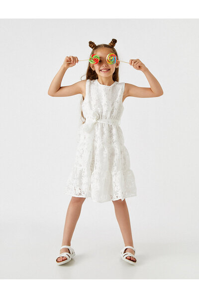 Koton guler rotund Rochie cu curea