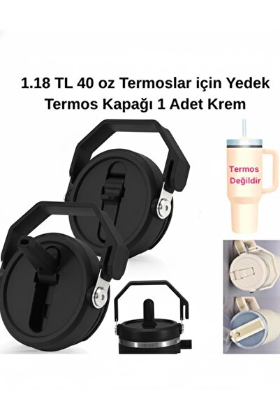 Gizmo Vibe Quencher 1.18 Compatible 40 oz Leak-Proof Thermos Lid with Straw and Handle Leak-Proof Thermos Lid