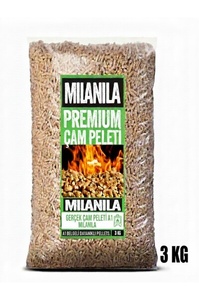 Pelet Yakıt 3 KG Çam Yakıtı Soba Yakıtı Pelet Yakıt Dumansız %100 ÇAM