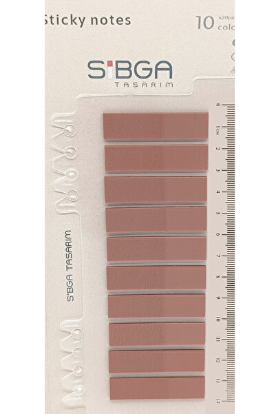 sibga tasarım Şeffaf Kahverengi Postit Post-it Post it. Kitap Ayracı Ayraç Postit Sticker Not Kağıdı 200 Yaprak