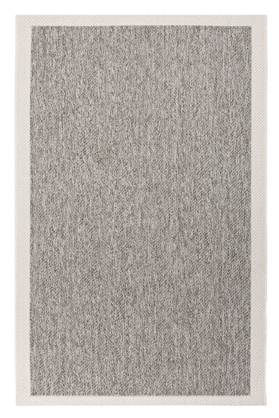 ECOSER Yıkanabilir Kaymaz Tabanlı Jut Eco Antrasit Beyaz Sisal Halı Salon Hal...