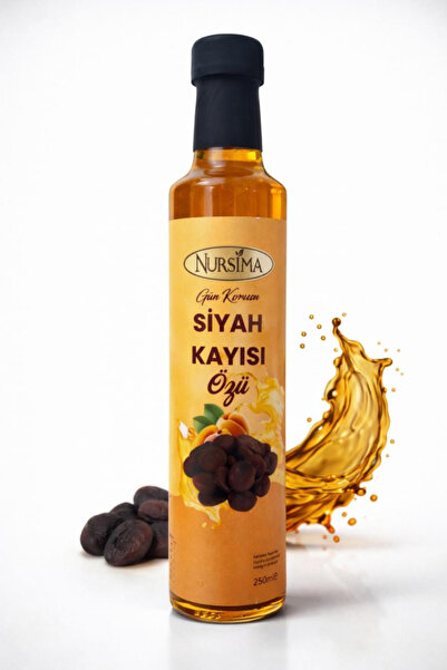 Nursima Siyah Kayısı Özü 250 ml Doğal Meyve Ekstresi Yoğun Aromalı