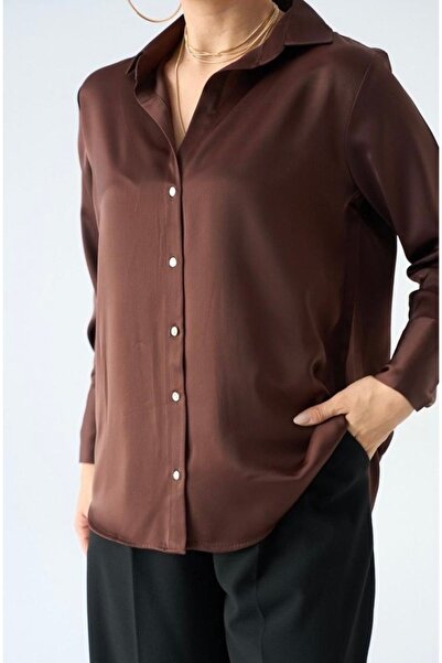 Ekrumoda Saten gömlek