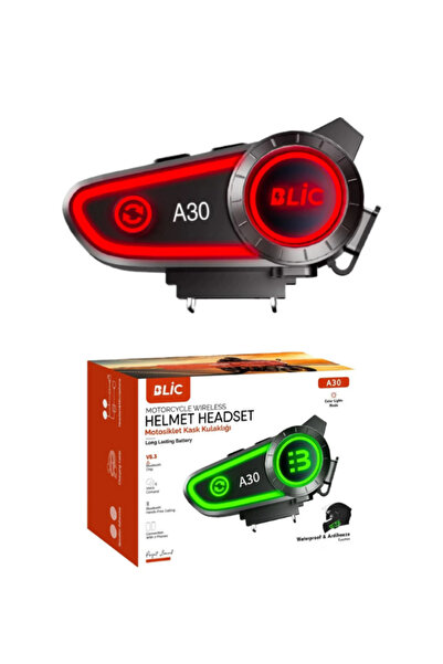 Hietech Motosiklet Kask Kulaklık Intercom Işıklı Bluetooth V5.3 2800mAH Pil Motorsiklet Interkom