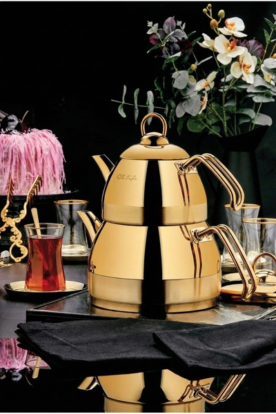 ÖZLİFE Ela Kücük Boy Caydanlık Titenyum