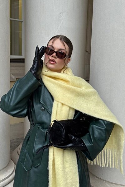 keisy Alessa Atkı Yumuşak Dokulu Omuz Şalı (Sarı)