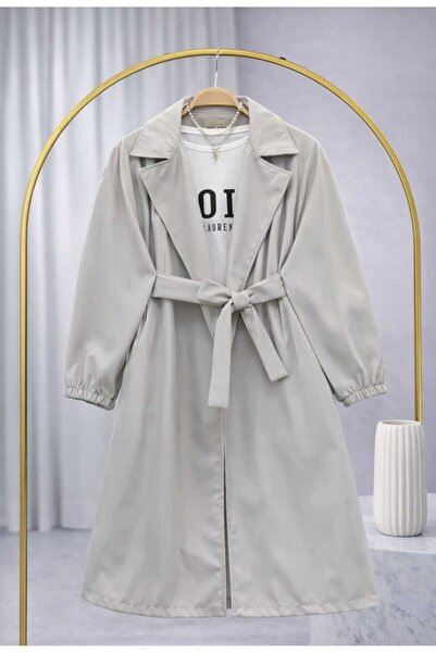 MODA VEDAT Kadın Kuşaklı Trenç --00350