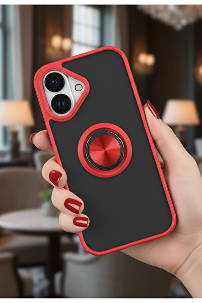 Hatreds Apple iPhone 17 İçin Kamera Korumalı Yüzüklü Kılıf - Leke Tutmaz Mat ...