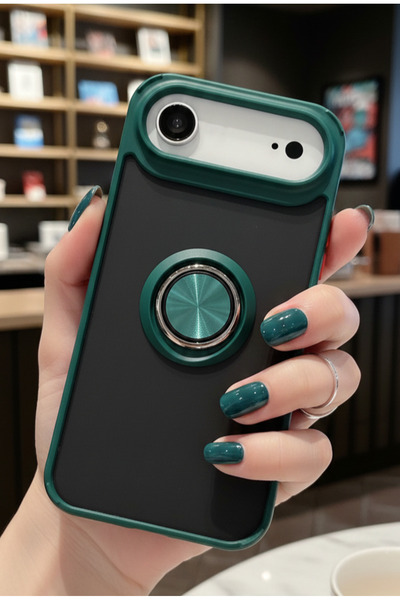 Hatreds Apple iPhone 17 Air İçin Kamera Korumalı Yüzüklü Kılıf - Leke Tutmaz ...