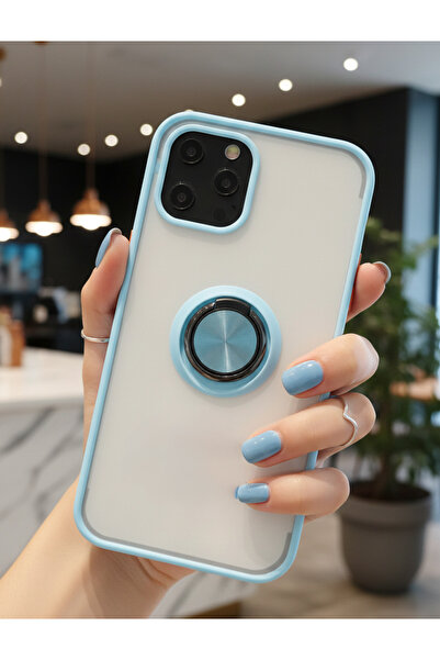 Hatreds حافظة لهاتف iPhone 12 Pro Max مع حلقة واقية للكاميرا - مقاومة للبقع و...