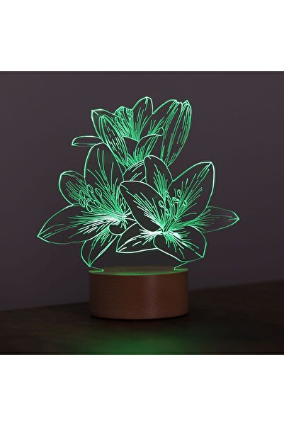 BY-LAMP Lilyum Çiçeği Led Masa Lambası | ByLamp