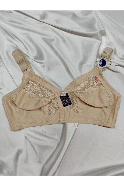 Sabase Acemoğlu Dantel Detaylı C Kap Minimizer Telsiz Toparlayıcı Sütyen (Ten)
