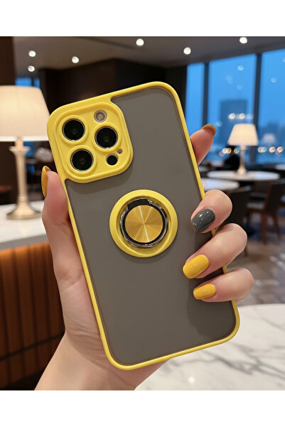 Hatreds iPhone 14 Pro Max İçin Kamera Korumalı Yüzüklü Kılıf - Leke Tutmaz Ma...