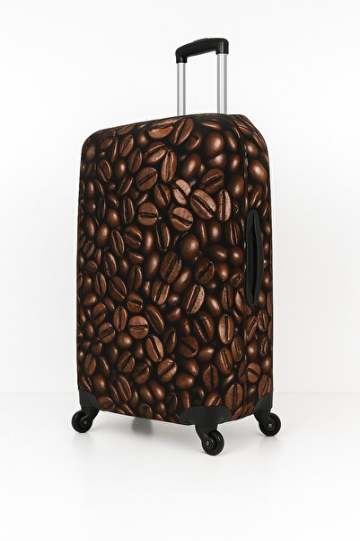 Trink Çanta Husă pentru valiză din material textil și husă pentru valiză (0-Çekirdek Kahve) Cabină