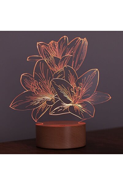BY-LAMP Lilyum Çiçeği Led Masa Lambası | ByLamp