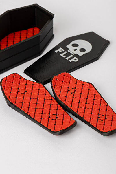 Enzo 3D Studio Mıknatıslı Kickflip Kaykay Flipper – Skull Edition (Kutulu)