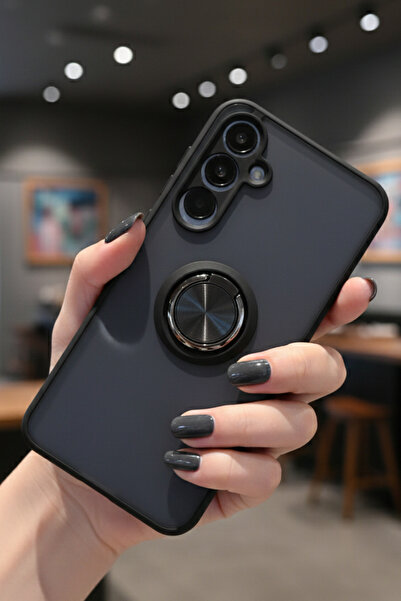 Hatreds Samsung Galaxy A15 4G İçin Kamera Korumalı Yüzüklü Kılıf - Leke Tutma...