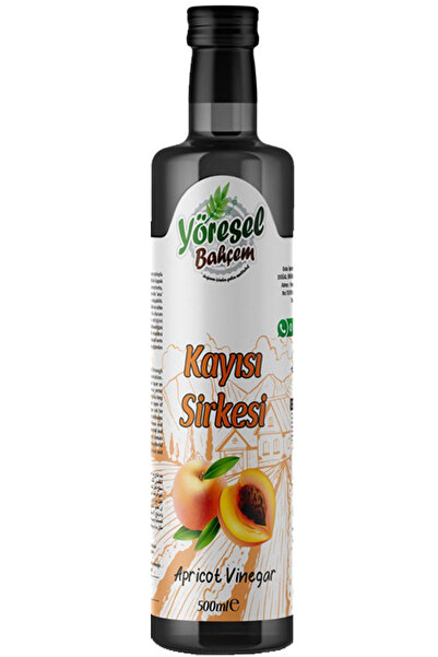 Yöresel Bahçem Malatya Kayısı Sirkesi Doğal Fermantasyon 500 ml