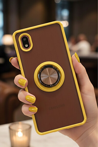 Hatreds حافظة لهاتف سامسونج جالاكسي A01 كور مع حلقة حماية للكاميرا - مقاومة ل...