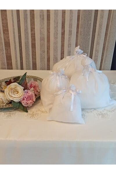 Misue Handmade 4lü Set Peynir, Süt, Yoğurt Süzme Torbası, Bakliyat Torbası, S...